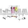 Телескопическая стойка-вешалка для одежды и обуви Double Pole Clothes Horse